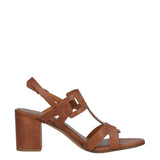 Sandali con Tacco Donna Cognac