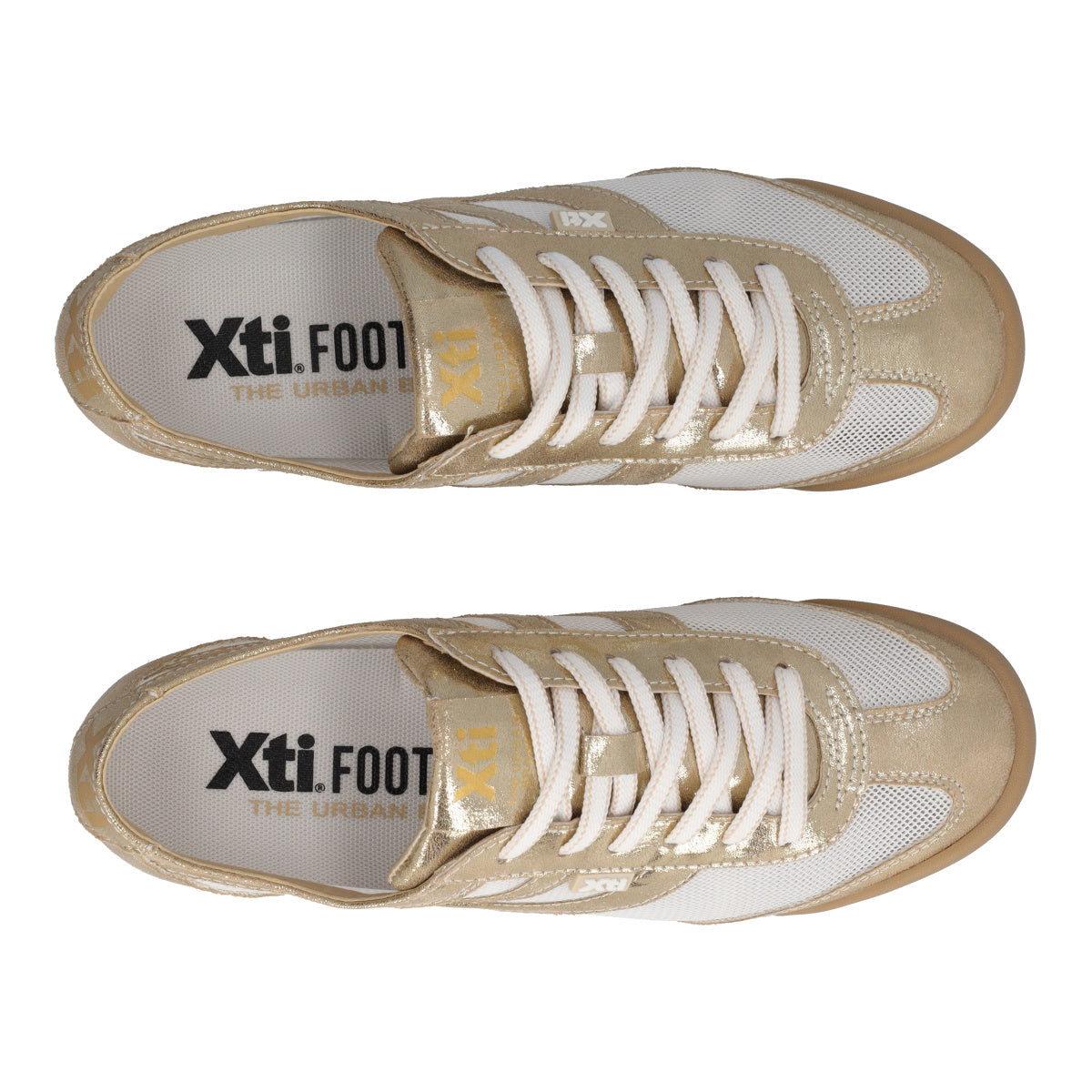 Sneakers Donna Oro e Bianche