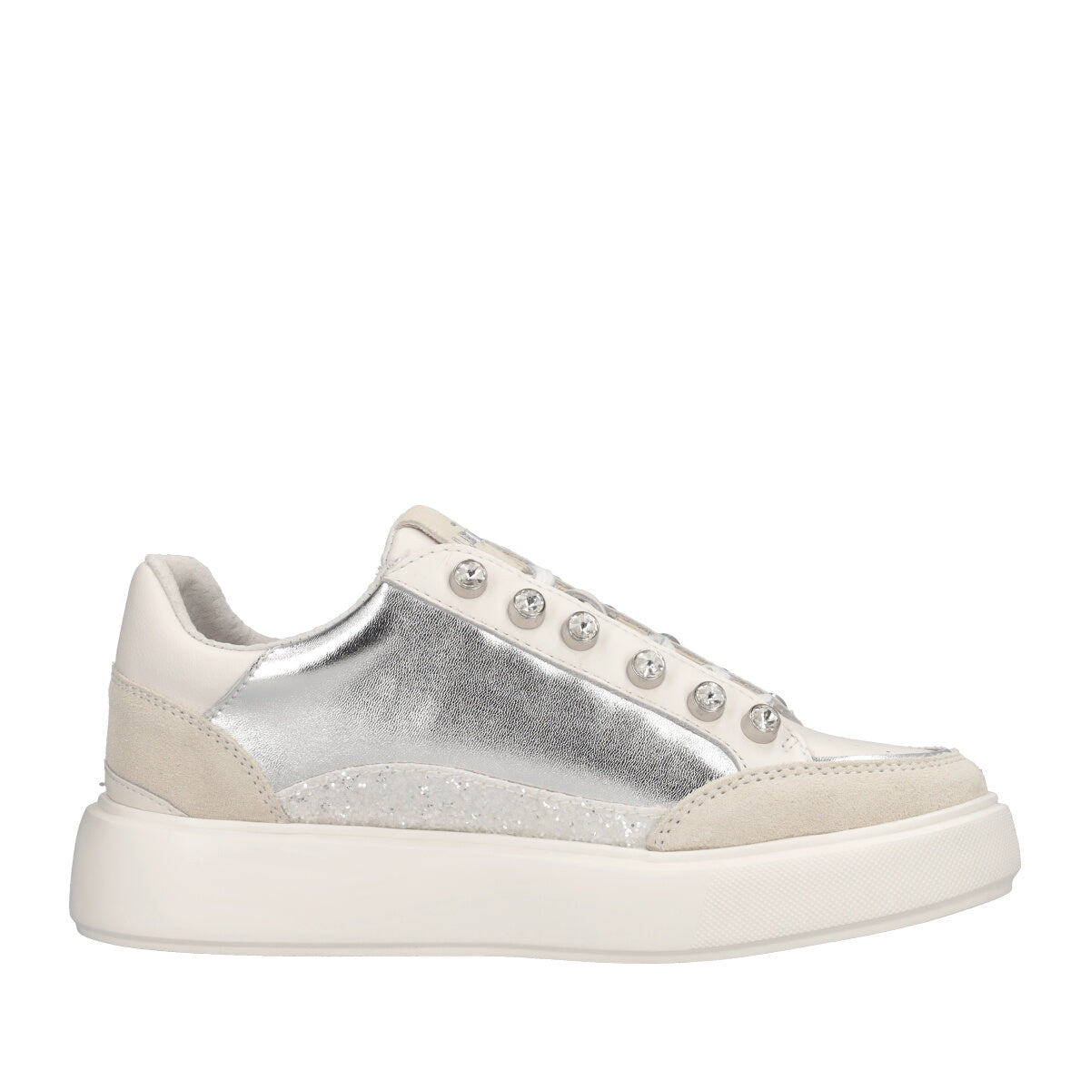 Sneakers Donna Bianche e Argento