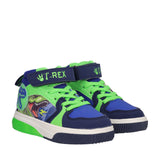 Sneakers Alte Bambino Blu e Verdi con Luci