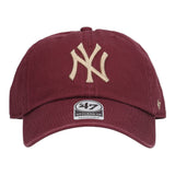 CLEAN UP NEW YORK YANKEES Cappello Unisex Dark Maroon