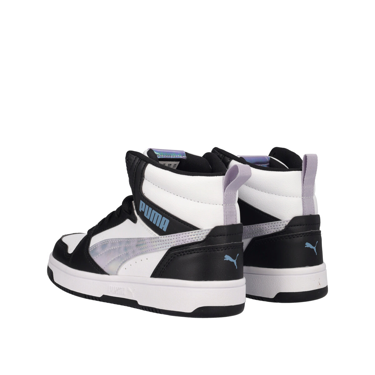REBOUND V6 MID Sneakers Bambina Lilla, Nere e Bianche