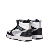 REBOUND V6 MID Sneakers Bambina Lilla, Nere e Bianche