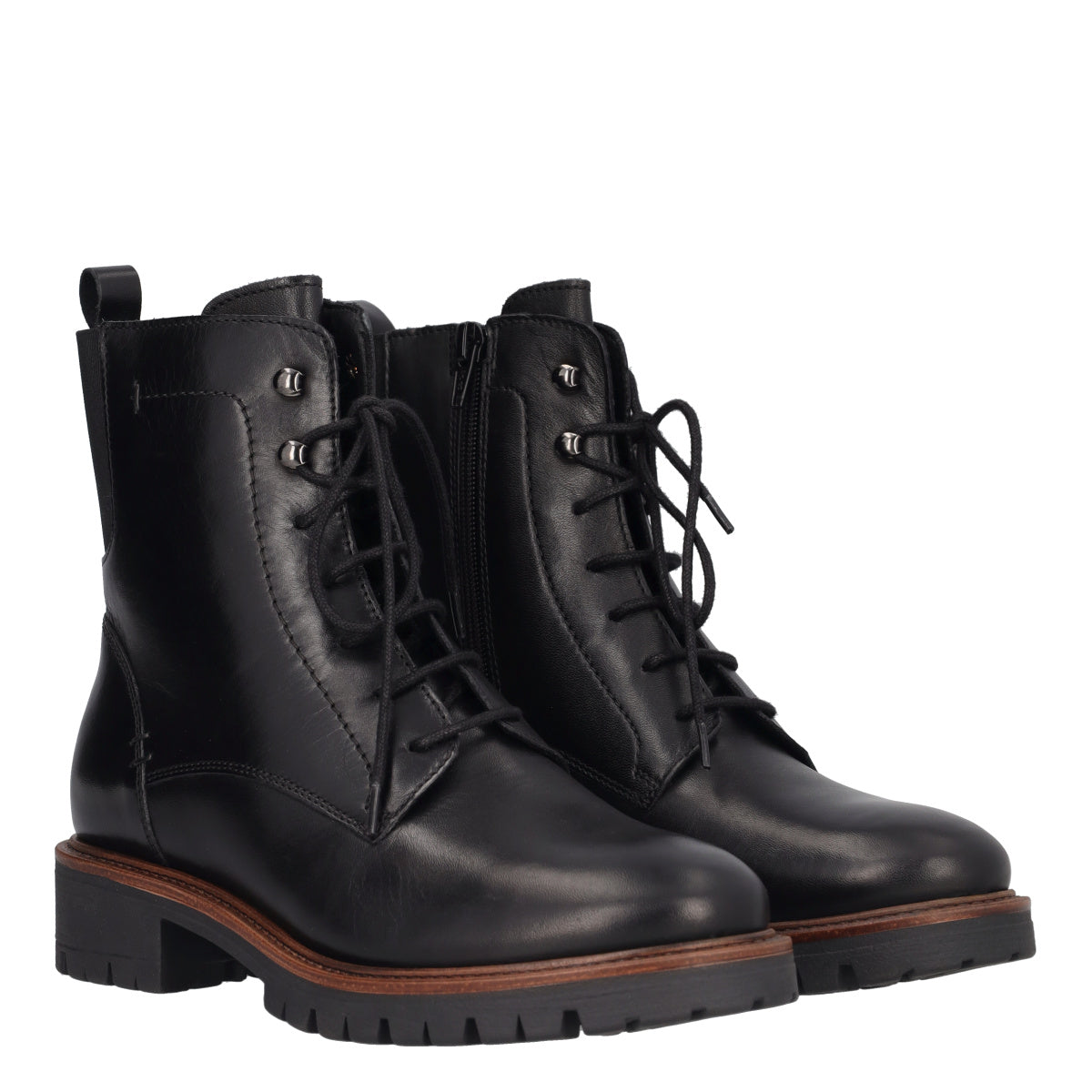 BAMBOO Anfibi Donna Neri