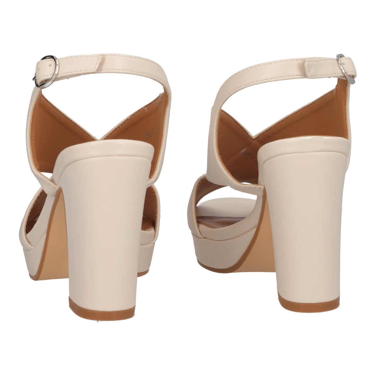 Sandali con Tacco Donna Beige