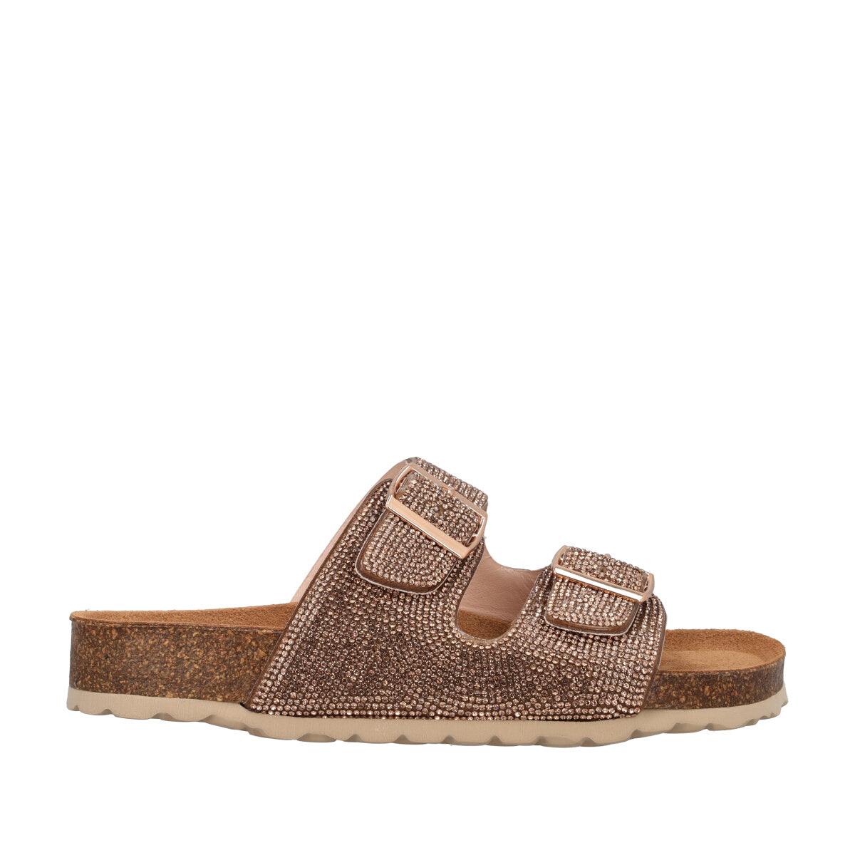 Ciabatte Donna Bronzo con Cristalli