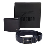 GIFT BOX - Cintura e Portafoglio Uomo Blu in Pelle