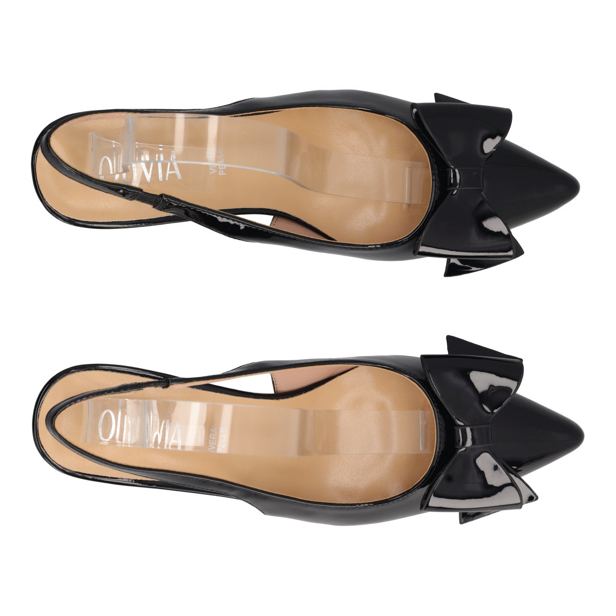 Slingback Donna Vernice Nere