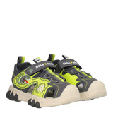 T-REX LIGHTS Sandali Bambino Grigi e Gialli