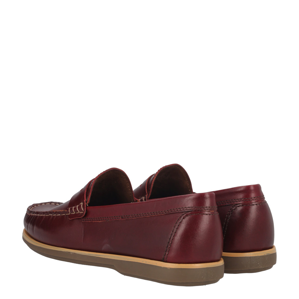 EMILIO Scarpe da Barca Uomo Bordeaux