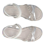 Sandali Bambina Argento e Bianchi