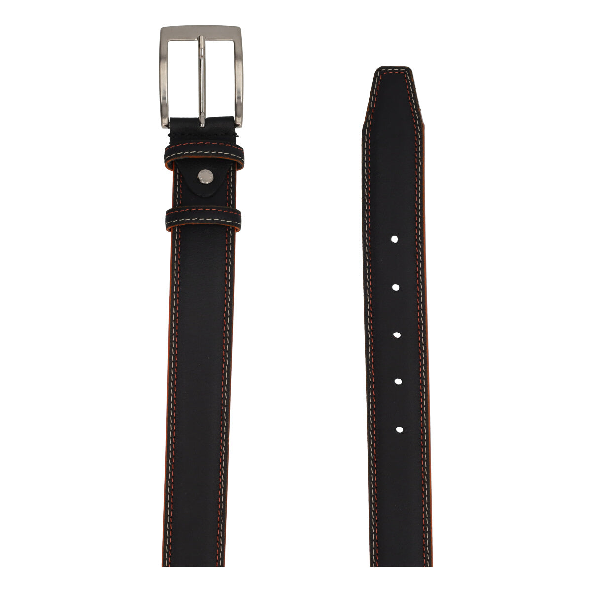 Cintura Uomo Nera e Arancione