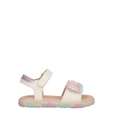 HAITI Sandali Bambina Bianchi, Azzurri e Rosa