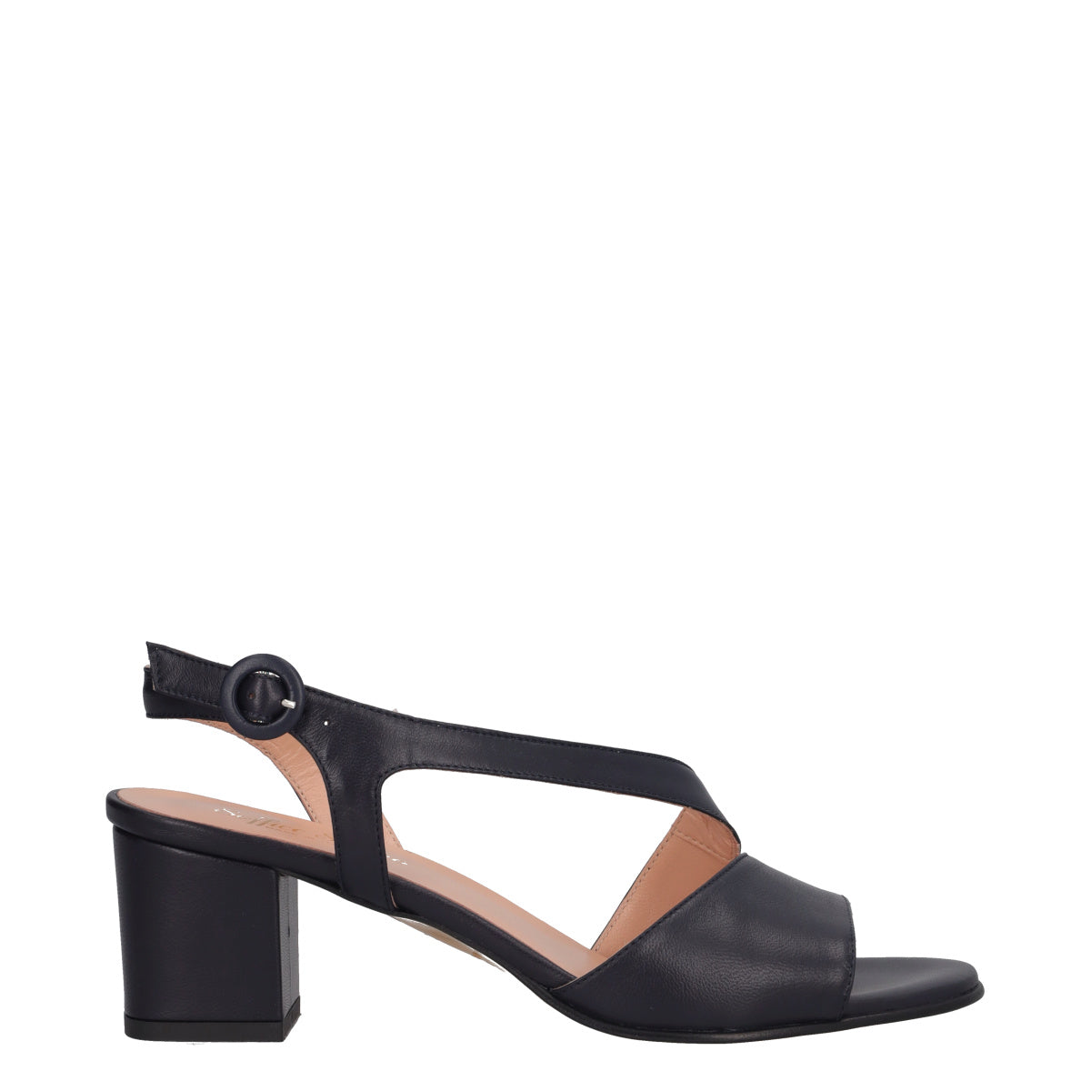 Sandali con Tacco Donna Blu in Pelle