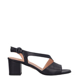 Sandali con Tacco Donna Blu in Pelle