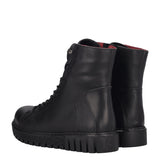 Polacchi Donna Neri in Pelle