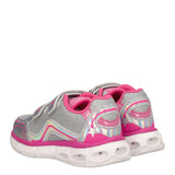 CHIMBERLY Sneakers Bambina Argento e Fuxia con Luci