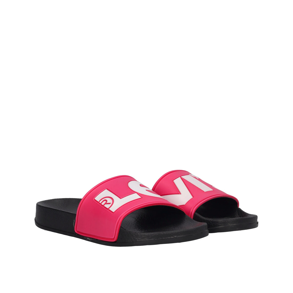 JUNEL Ciabatte Mare Bambini Fucsia e Nere