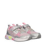 B&G SUPERMEGA Sneakers Bambina Argento e Rosa