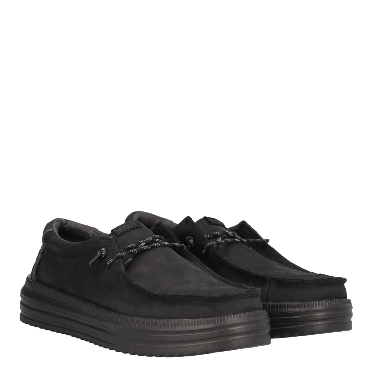 REV TUMBLED LEATHER Mocassini Uomo Neri