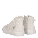 Sneakers Alte Bambina Bianche