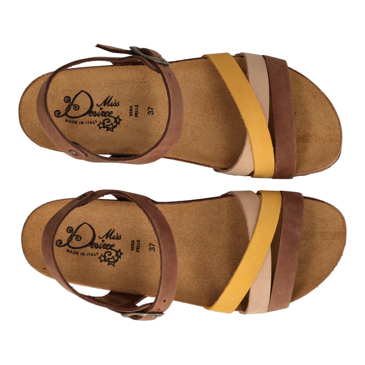 Sandali Donna Moka, Senape e Noce