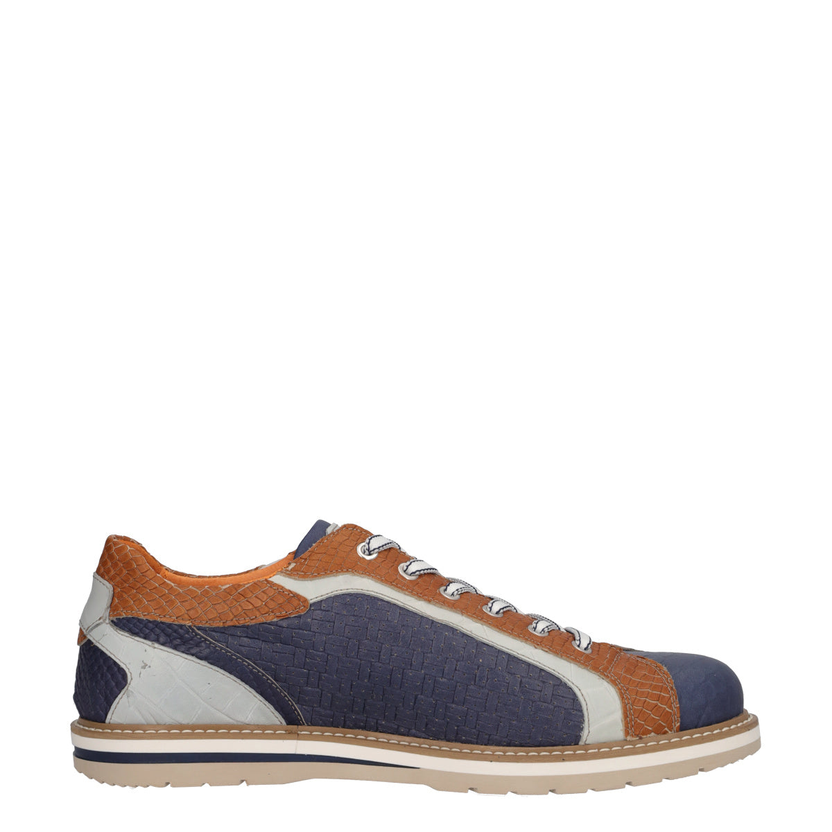 Stringate Uomo Blu e Marroni