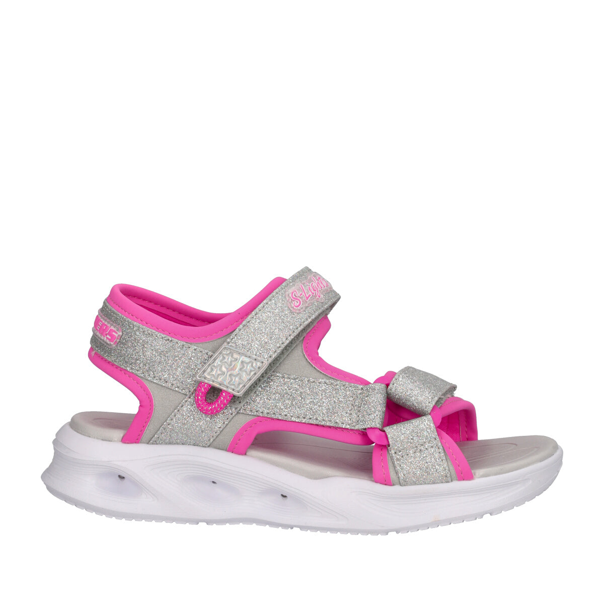 SOLA GLOW SANDAL Sandali Bambina Argento e Fucsia