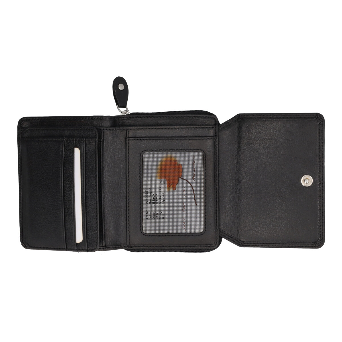 Portafoglio Donna Nero in Pelle