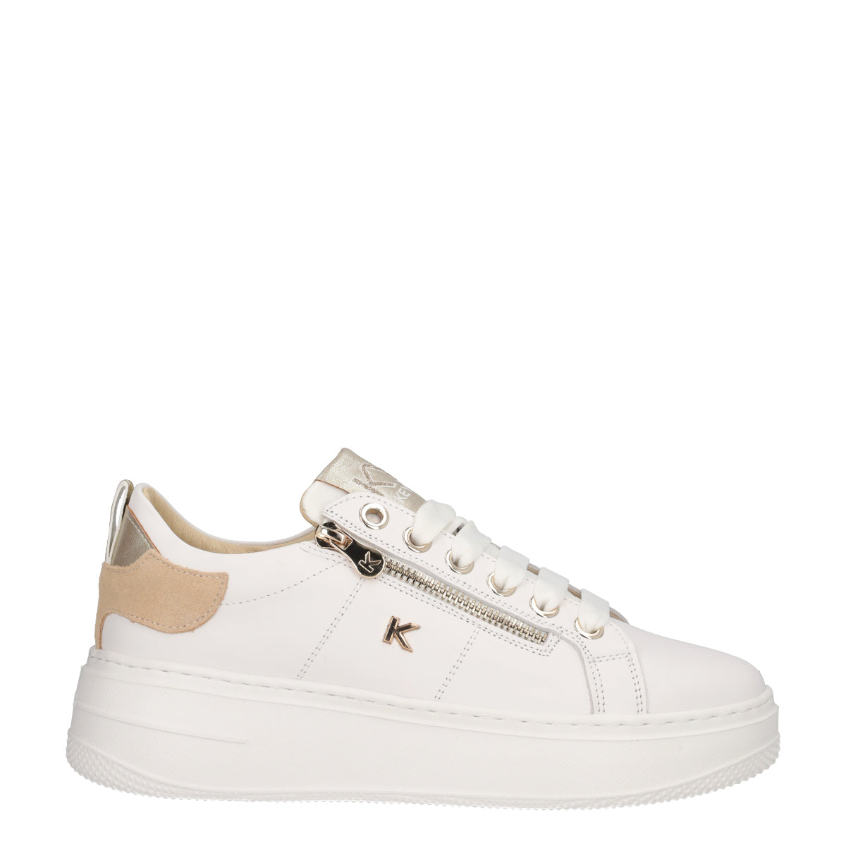 Sneakers Donna Bianche e Oro