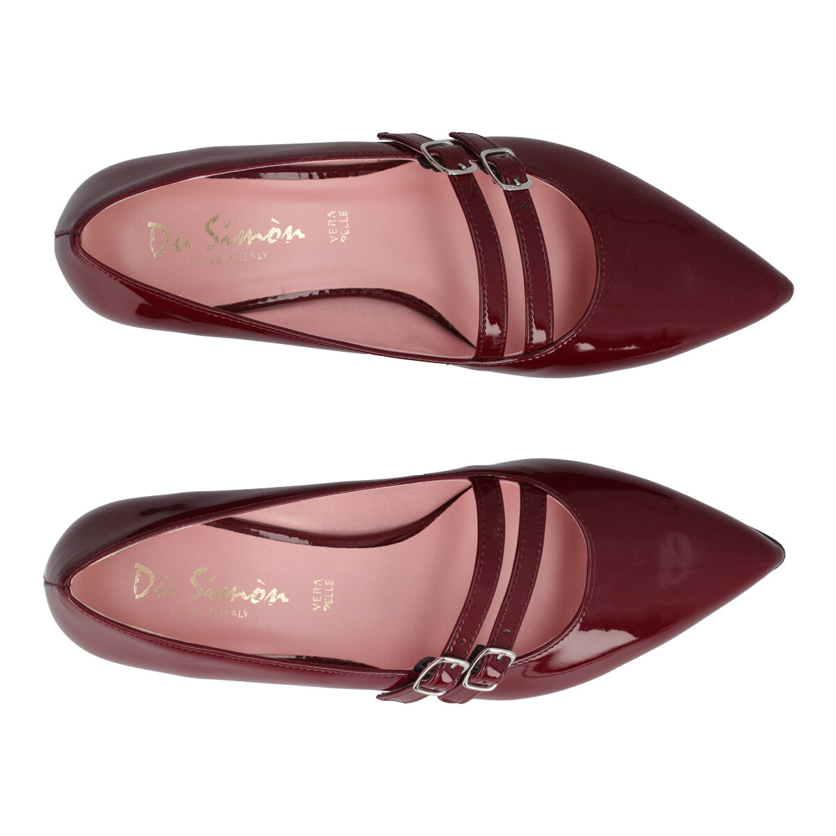 Ballerine Donna Bordeaux in Vernice