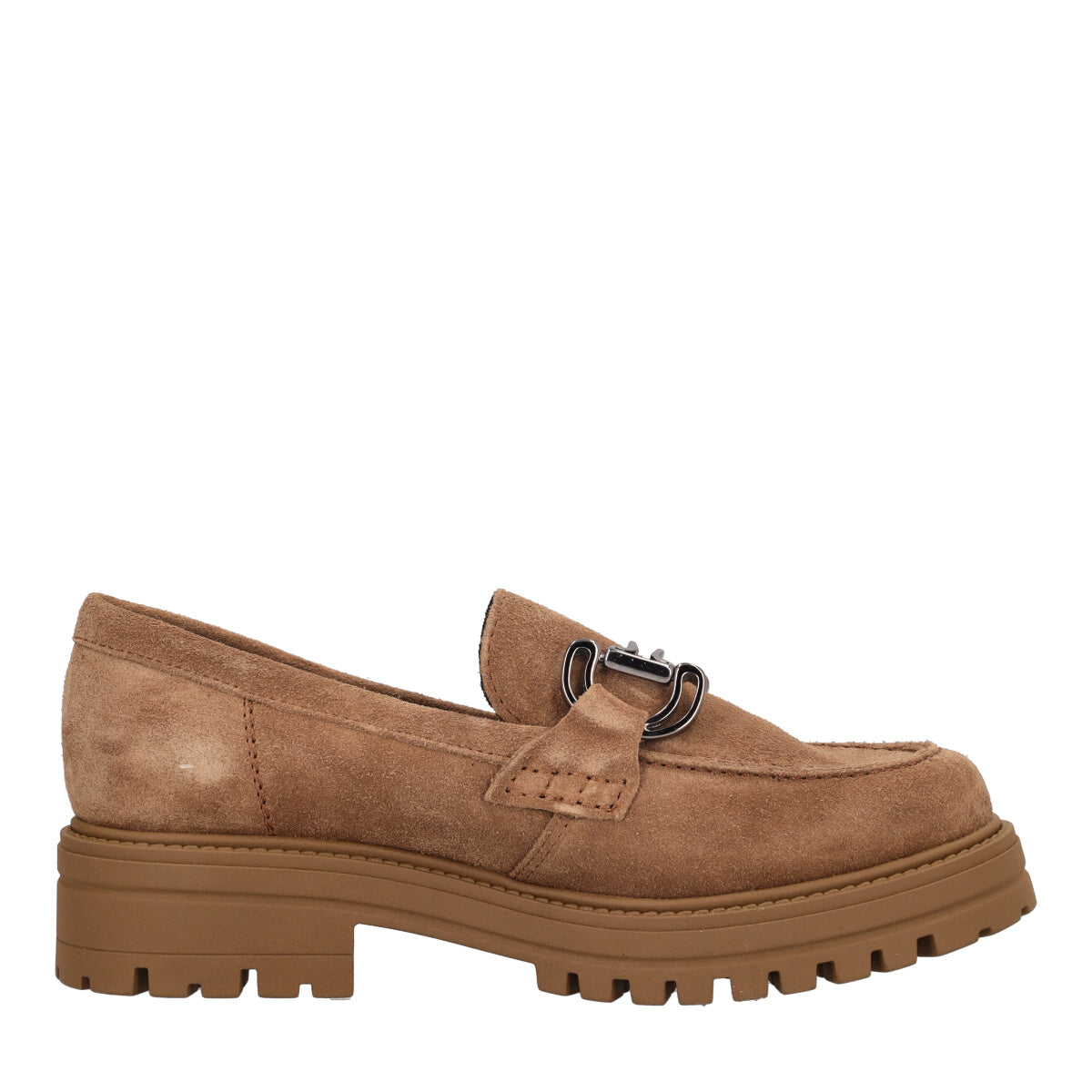 Mocassini Donna Beige in Pelle