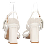 Sandali con Tacco Donna Bianche