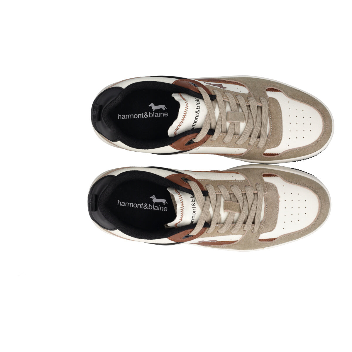 Sneakers Uomo Beige in Pelle