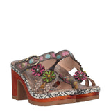 Ciabatte con Tacco Donna Grigie