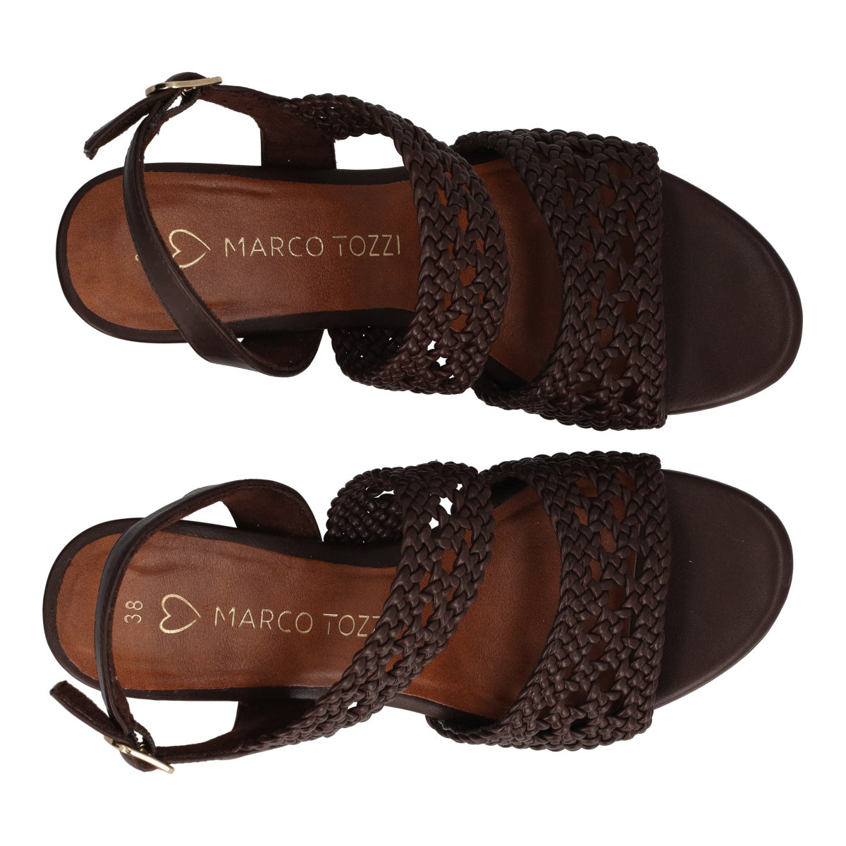 Sandali con Tacco Donna Marroni