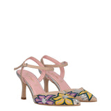 Sandali con Tacco Donna Beige