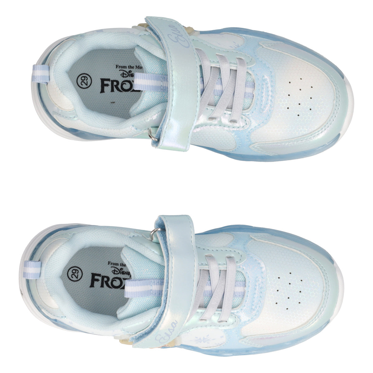 Sneakers Bambina Frozen Azzurre con Luci