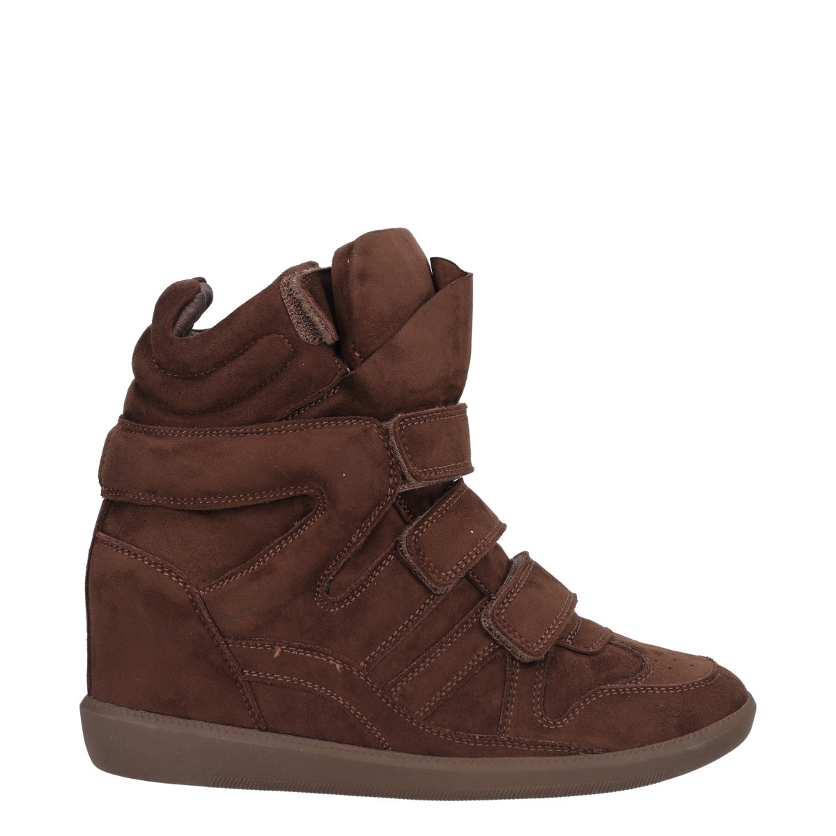 Sneakers Donna Marrone con Zeppa