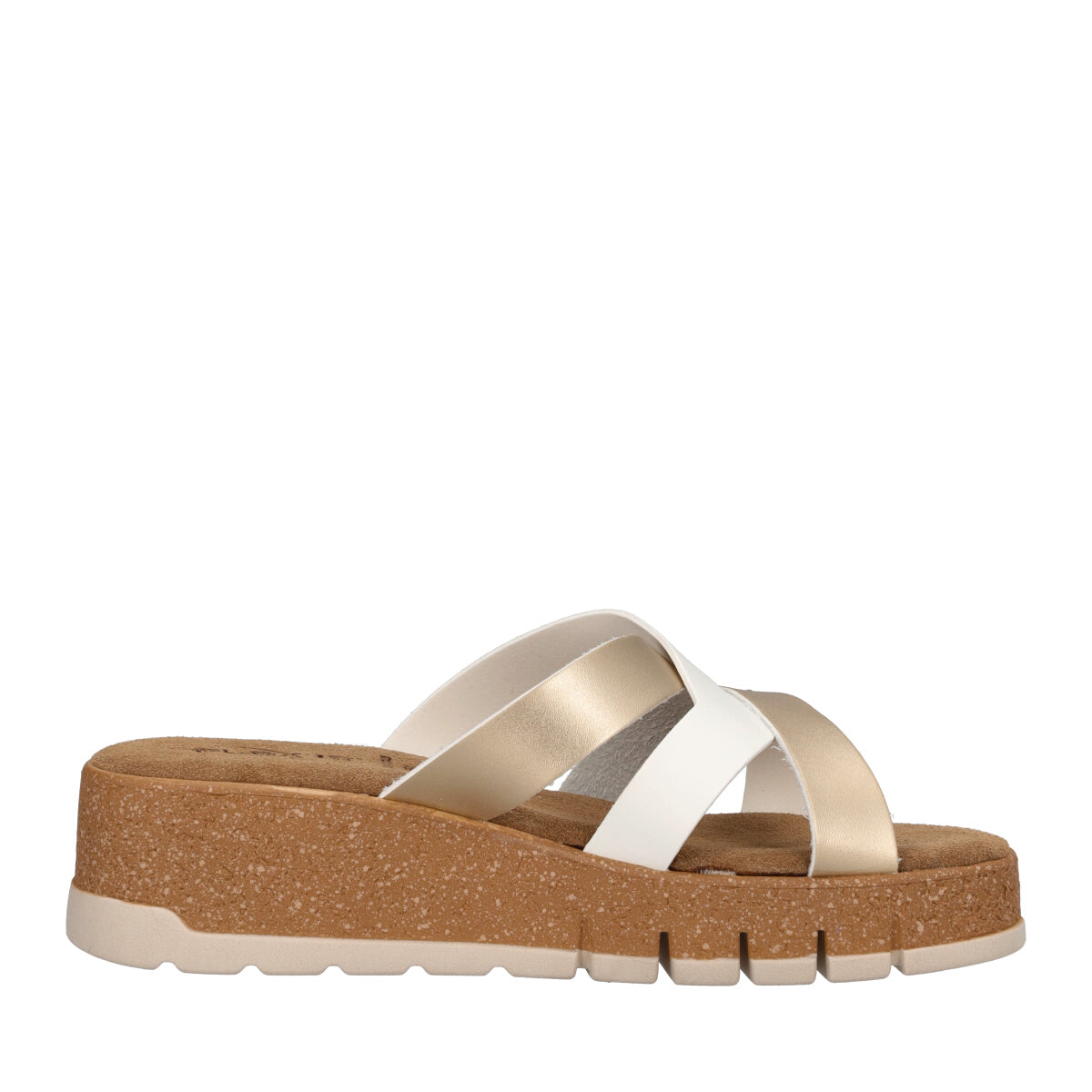 Ciabatte Donna Oro e Bianche