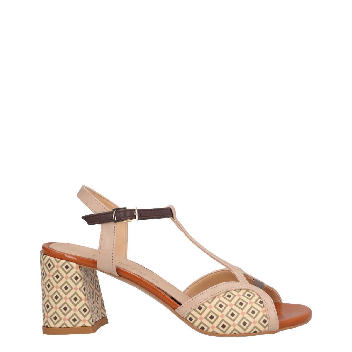 Sandali con Tacco Donna Beige