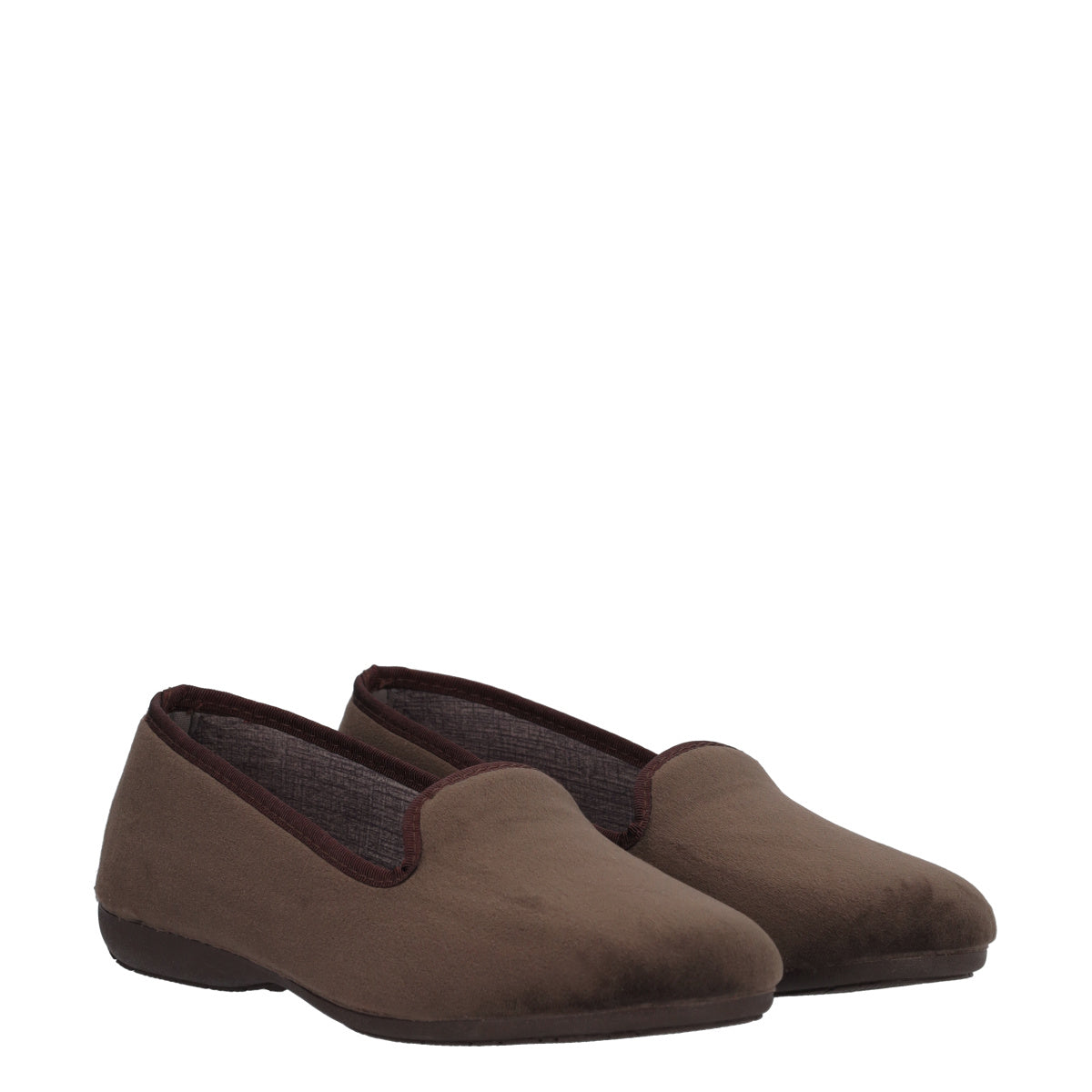 Pantofole Donna Marroni