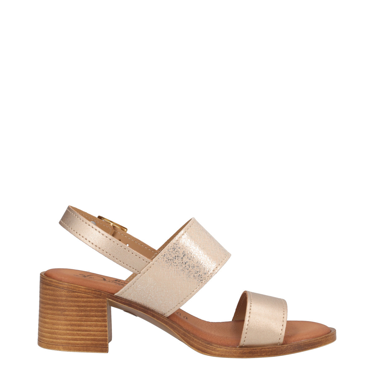 Sandali con Tacco Donna Oro