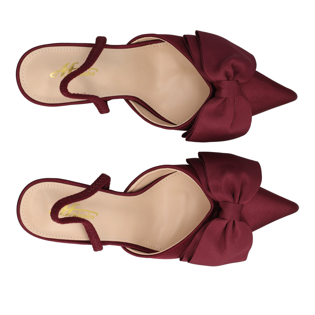 Sandali con Tacco Donna Bordeaux