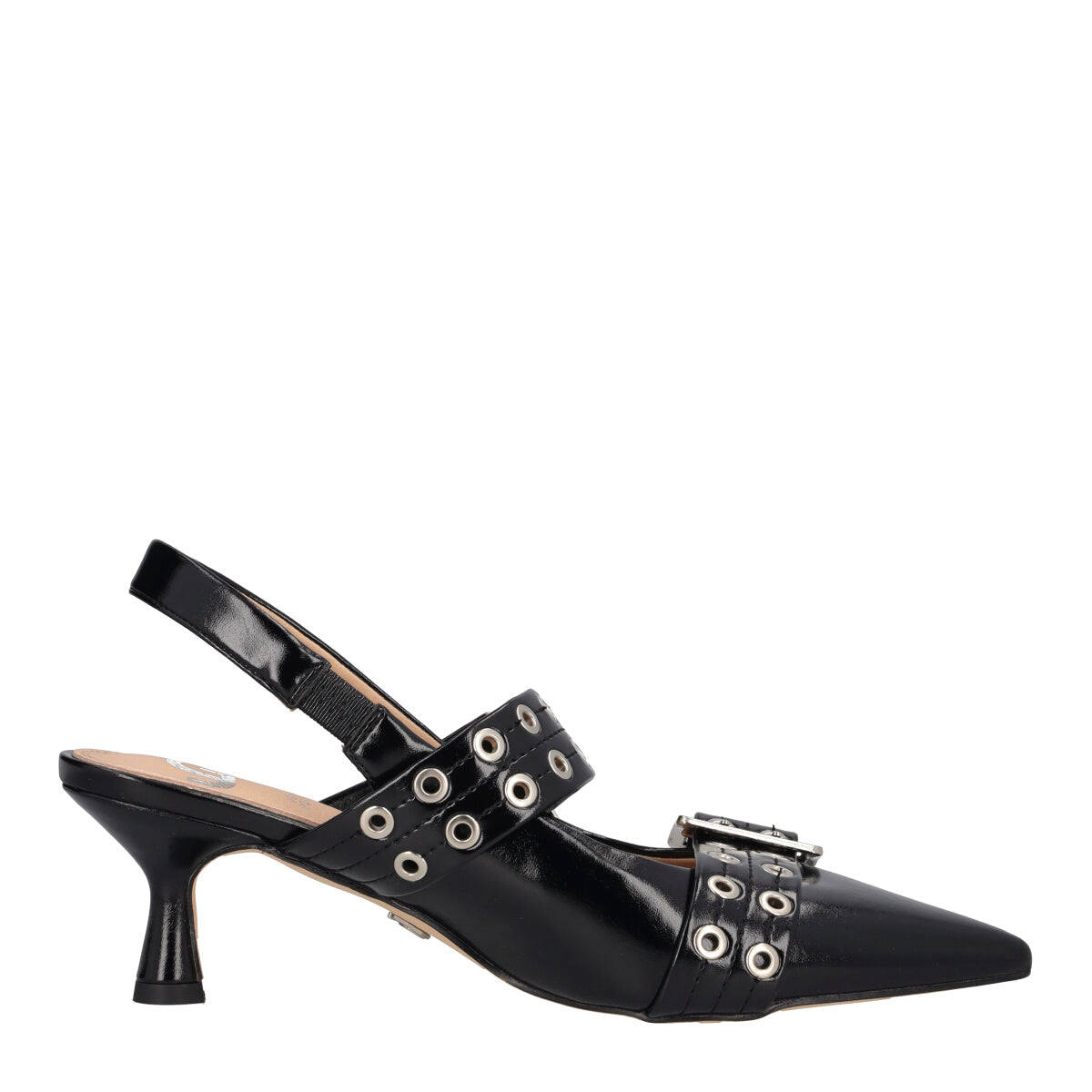 Slingback Donna Nere Lucide