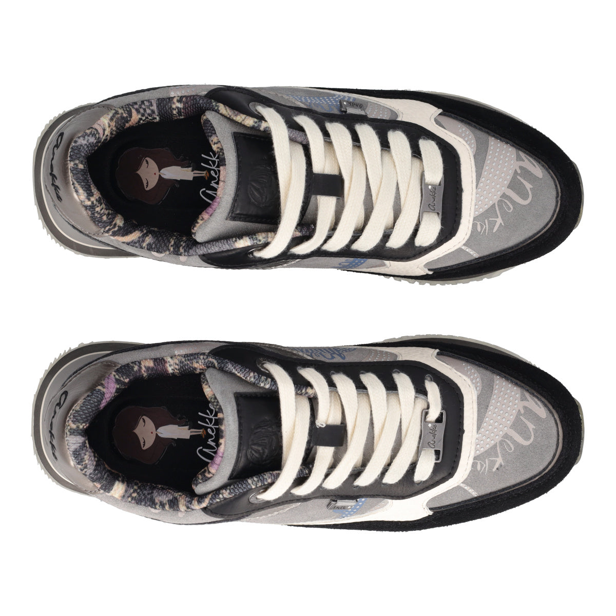 LONDON Sneakers Donna Grigie e Nere