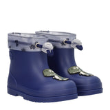 Stivaletti da Pioggia Bambino Blu con Dinosauro