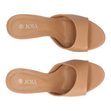 Ciabatte con Tacco Donna Beige