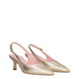 Sandali con Tacco Donna Oro