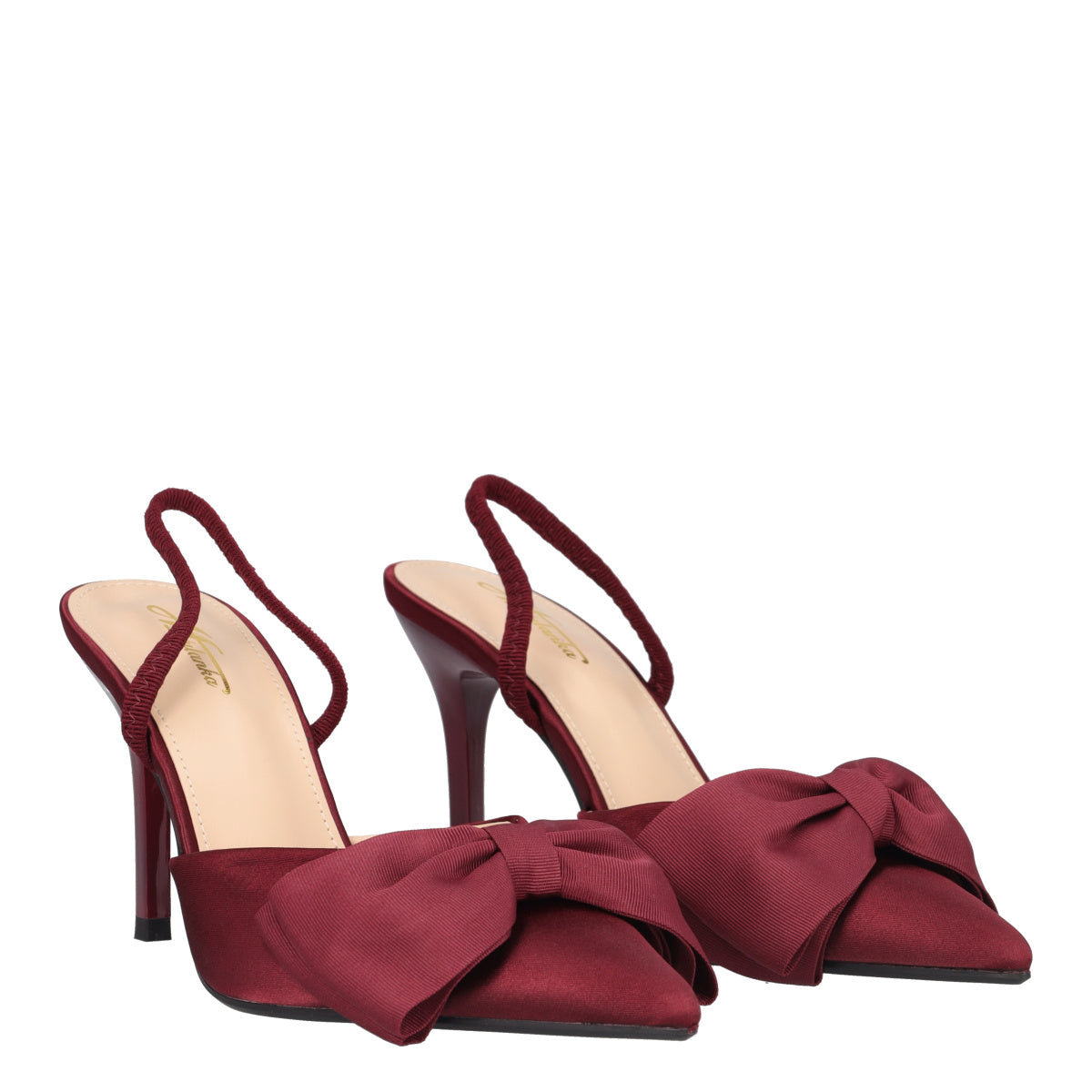 Sandali con Tacco Donna Bordeaux